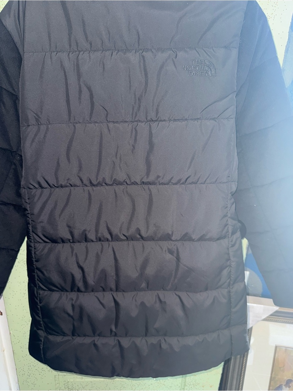 The North Face Black Women's Quilted Snap-Front Puffer Coat - Picture 3 of 3